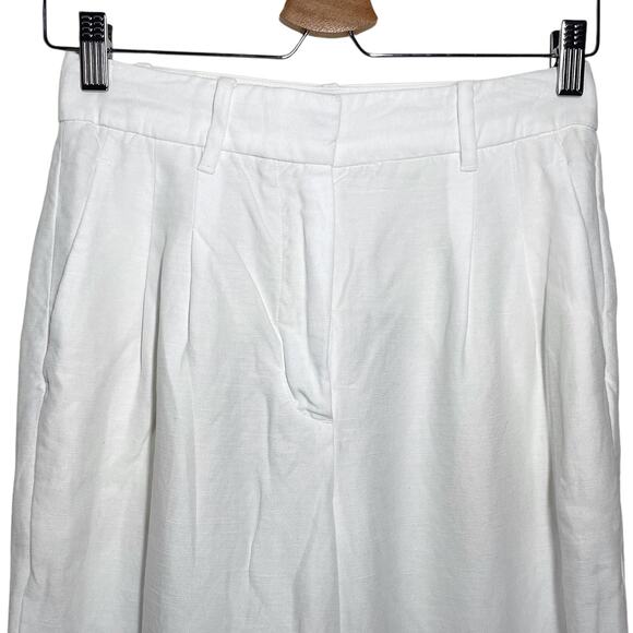 Aritzia White Wide Leg effortless Pants - Picture 5 of 13